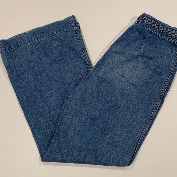 Free People High Waist Wide Leg Jeans - Picture 3 of 7